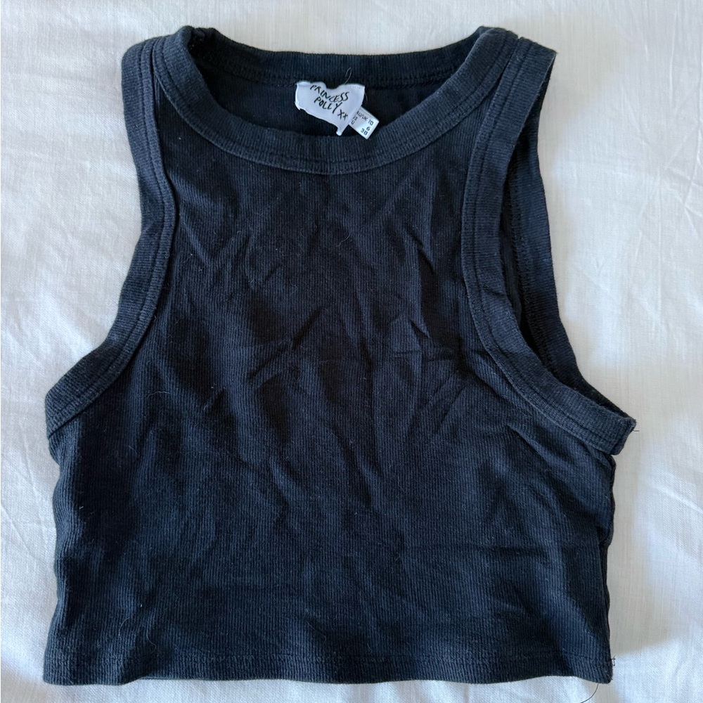 LAST CHANCE! 
Princess Polly black ribbed tank